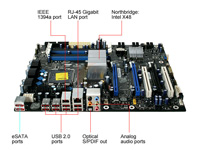 MB-INTEL DX48BT2 EXTREME S-775 C/A/R/DDR3 RAID