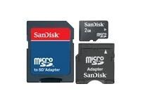 Tarjeta de memoria micro SD SANDISK Mobile Memory Kit SDSDQ-2048-E11MK