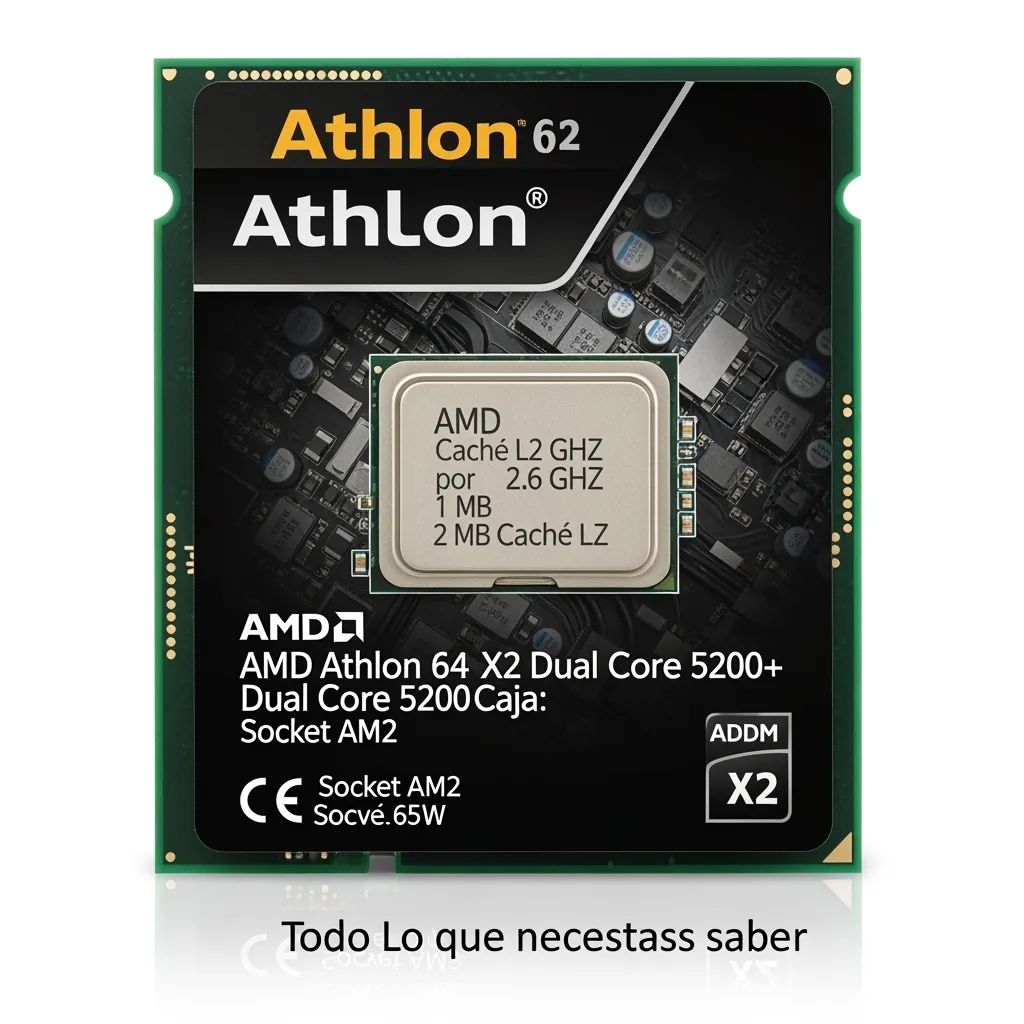AMD ATHLON 64 X2 DUAL CORE 5200+ SOCKET AM2 CAJA