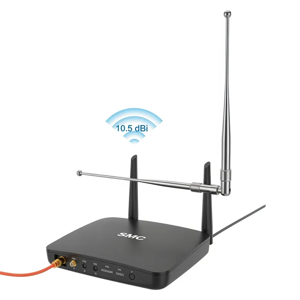 ANTENA SMC INALAMBRICA DE LARGO ALCANCE (10.5 DBI)