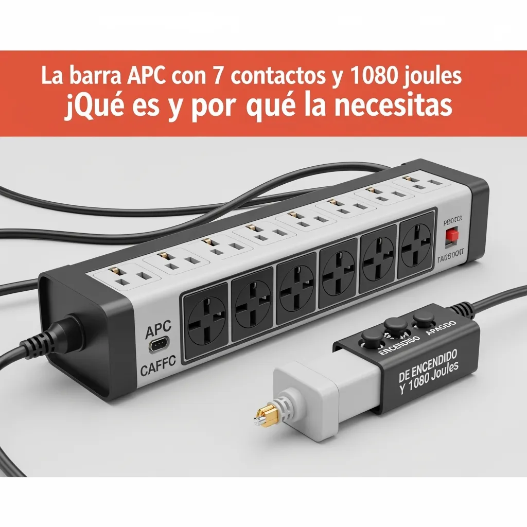 BARRA APC CON 7 CONTACTOS 1080 JOULES