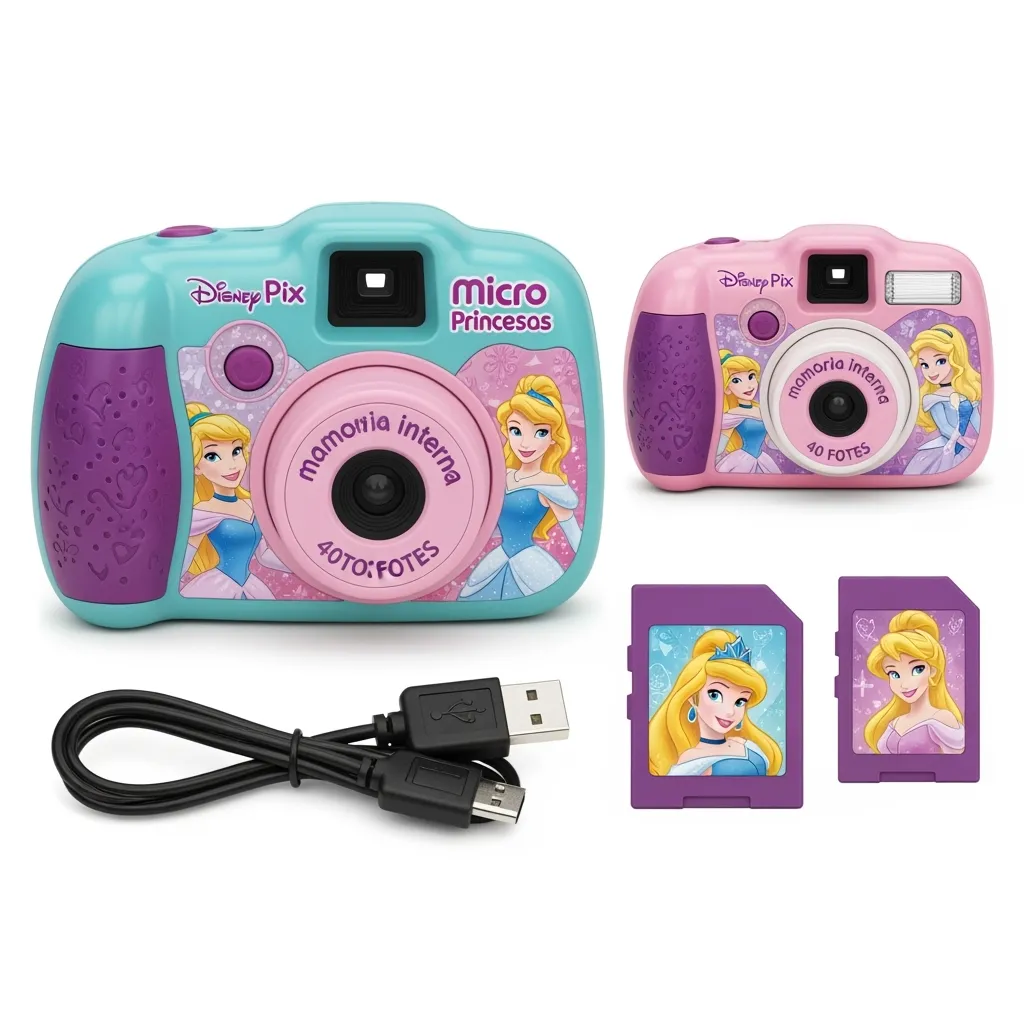 CAMARA DISNEY PIX MICRO PRINCESAS, P/40 FOTOS