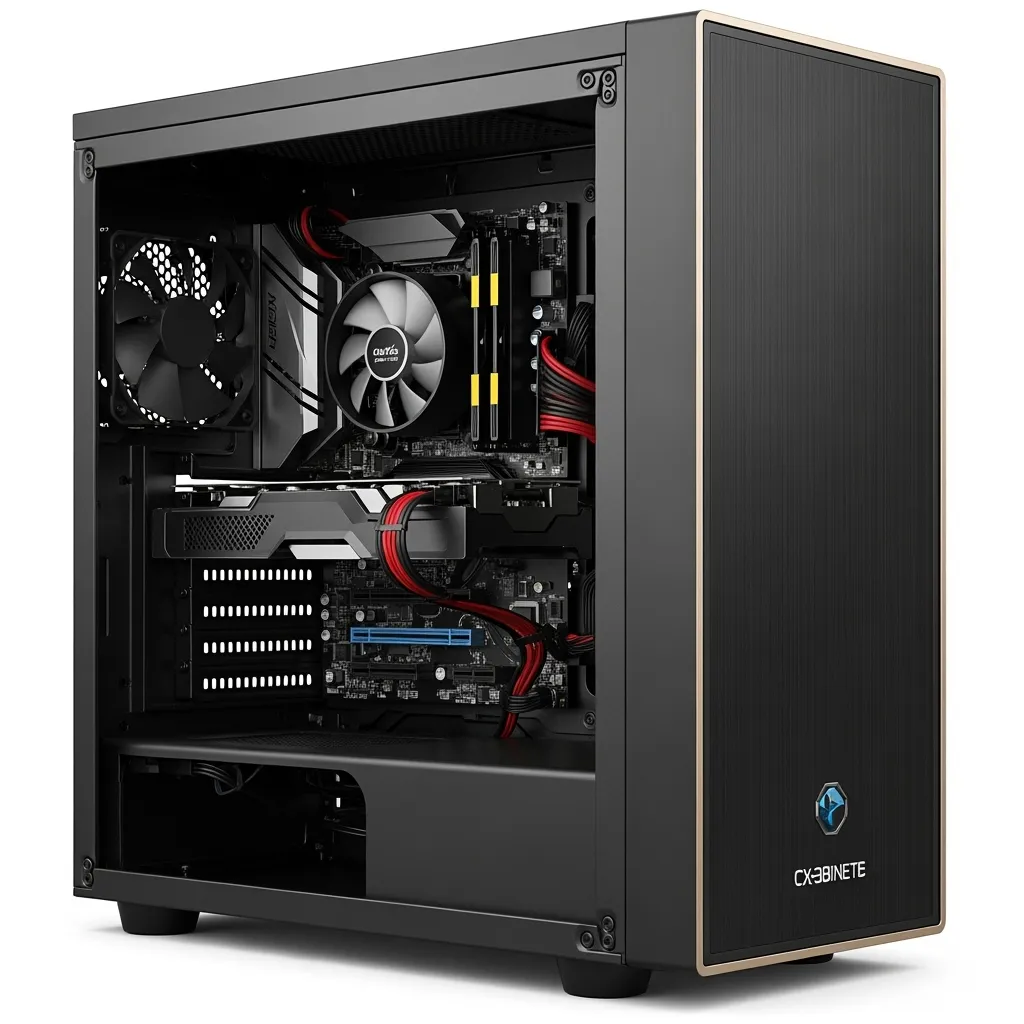 GABINETE CX-3867B NEGRO 350 W 24 PINES