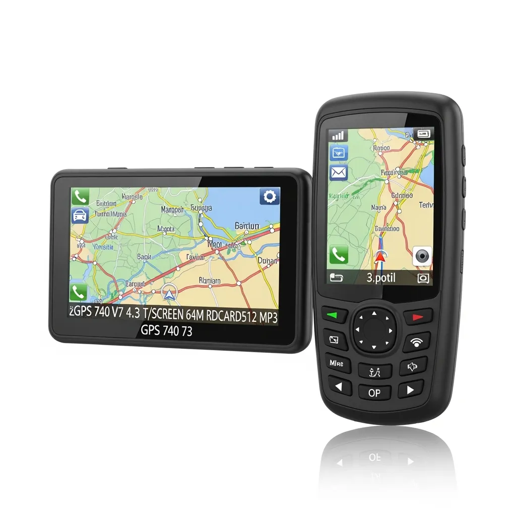 GPS 740 V7 4.3 T/SCREEN 64M RAM/SDCARD512 MP3