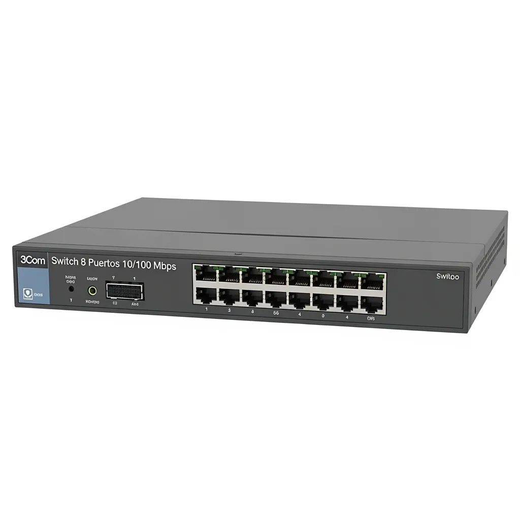 SWITCH 3COM 8 PUERTOS 10/100 MBPS