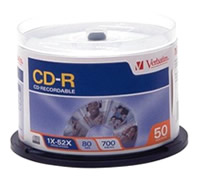 CD VIRGEN VERBATIM 52X 700MB/80MIN C/50 PZAS