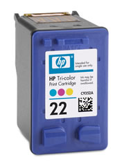 Cartucho HP 22 TRICOLOR inkjet 3920 (C9352DL)