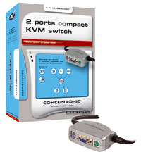 KVM SWITCH PS2 CONCEPTRONIC