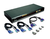KVM SWITCH PS2 8 CPUS CON CABLES D-LINK