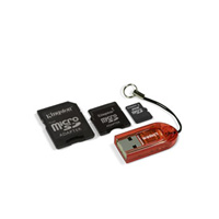 KIT MEMORIA MICROSD 2GB+2 ADAP+LECTOR USB KINGSTON