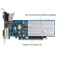 T.DE VIDEO PCIE GEFORCE N7200GS 256MB/64BIT DDR2