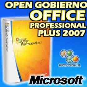 OPEN GOBIERNO OFFICE PROFESSIONAL PLUS 2007