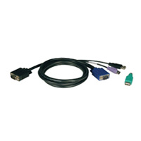 CABLE P/SWITCH KVM 2 EN 1 TIPO PS2/USB TRIPP-LITE