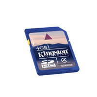MEMORIA CARD SECURE DIGITAL 4GB (CLASE 4) KINGSTON