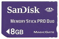 MEMORIA CARD STICK PRO DUO 8 GB SANDISK