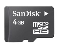 MEMORIA CARD MICRO SD HIGH CAPACITY 4 GB SANDISK