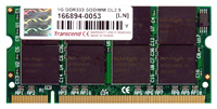 MEMORIA SODIMM DDR 1GB PC333 MHZ TRANSCEND
