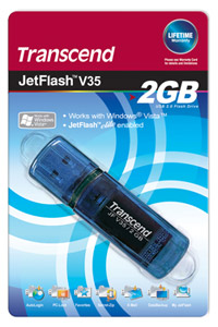 MEMORIA JETFLASH V35 2 GB USB 2.0 TRANSCEND