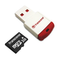 MEMORIA CARD MICRO SD 2 GB TRANSCEND C/ADAPTADOR