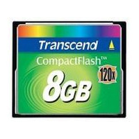 MEMORIA CARD COMPACTFLASH 8 GB 120X TRANSCEND
