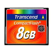 MEMORIA CARD COMPACTFLASH 8GB 133X TRANSCEND