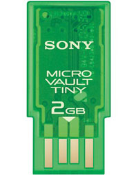 MEMORIA MICRO VAULT TINY 2GB USB SONY(VIRTUAL 6GB)