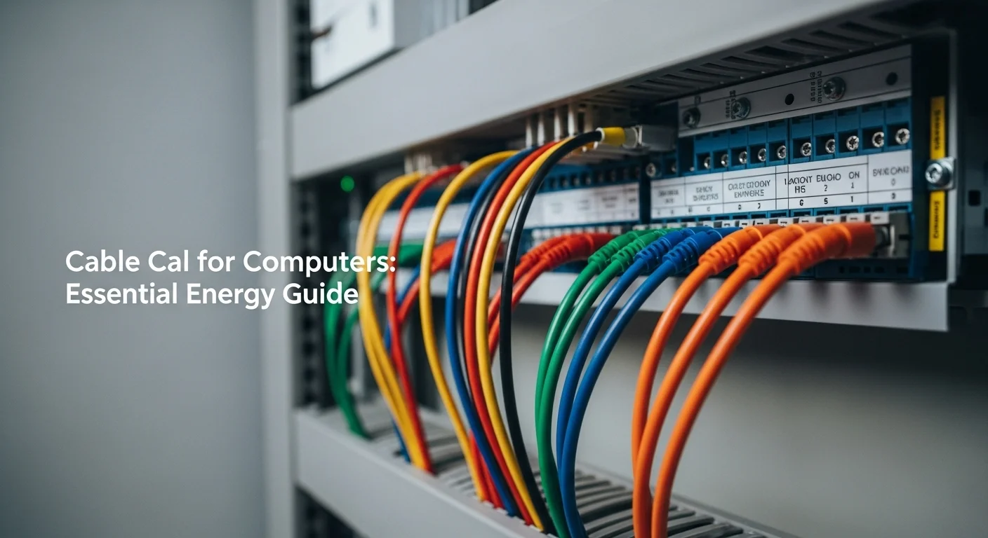 Instalación eléctrica profesional con varios cables de colores conectados a un panel, simbolizando la importancia del Cable Cal para computadoras y tecnología.